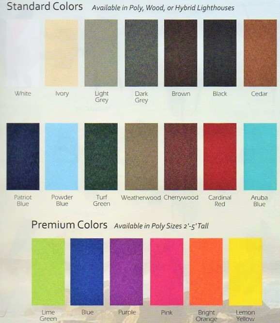 Poly Lighthouse Color Chart